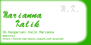 marianna kalik business card